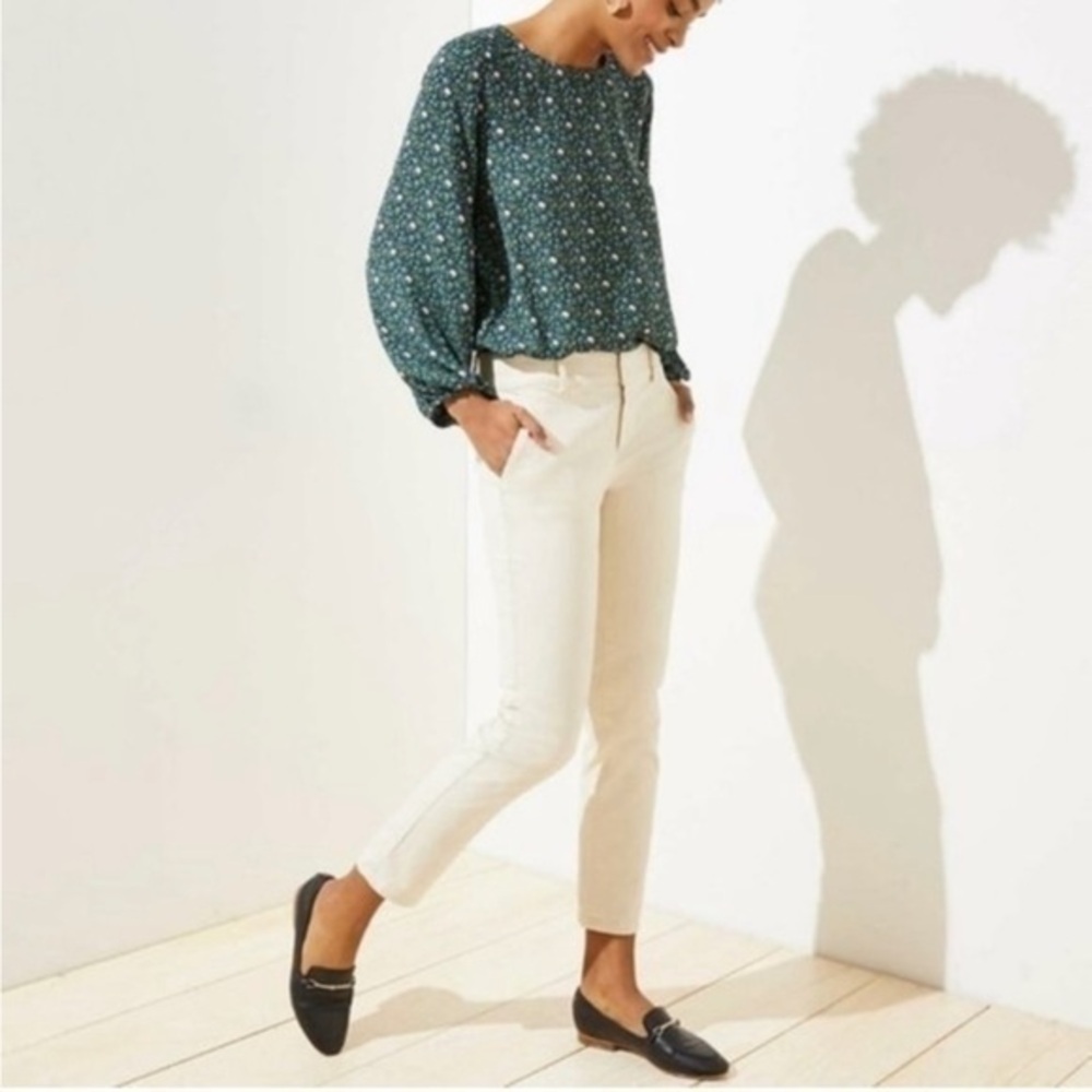Loft Marissa ankle khaki pants size 2